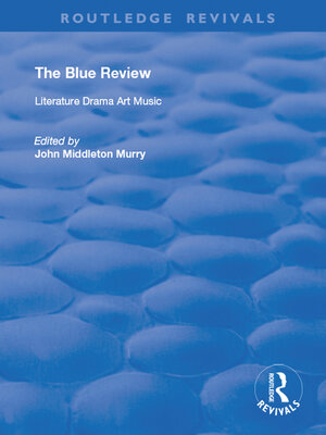 cover image of The Blue Review